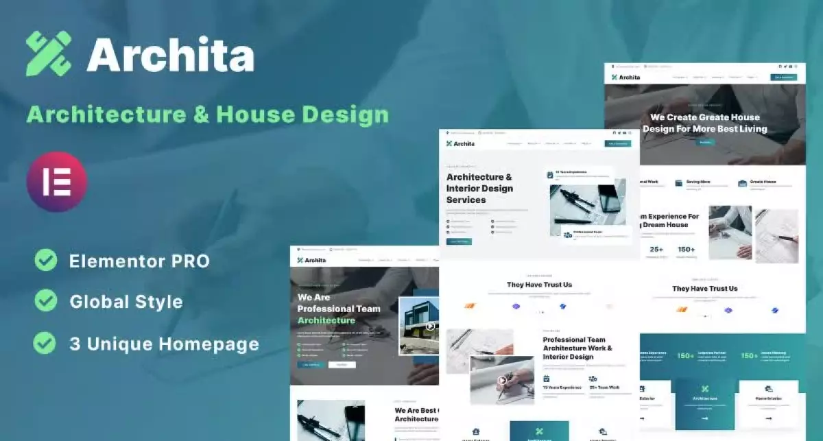 Archita - Architecture & Interior Design Elementor Template