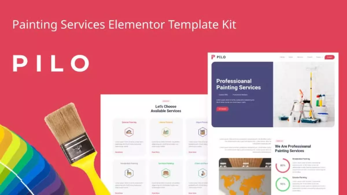 Pilo - Painting Services Elementor Template