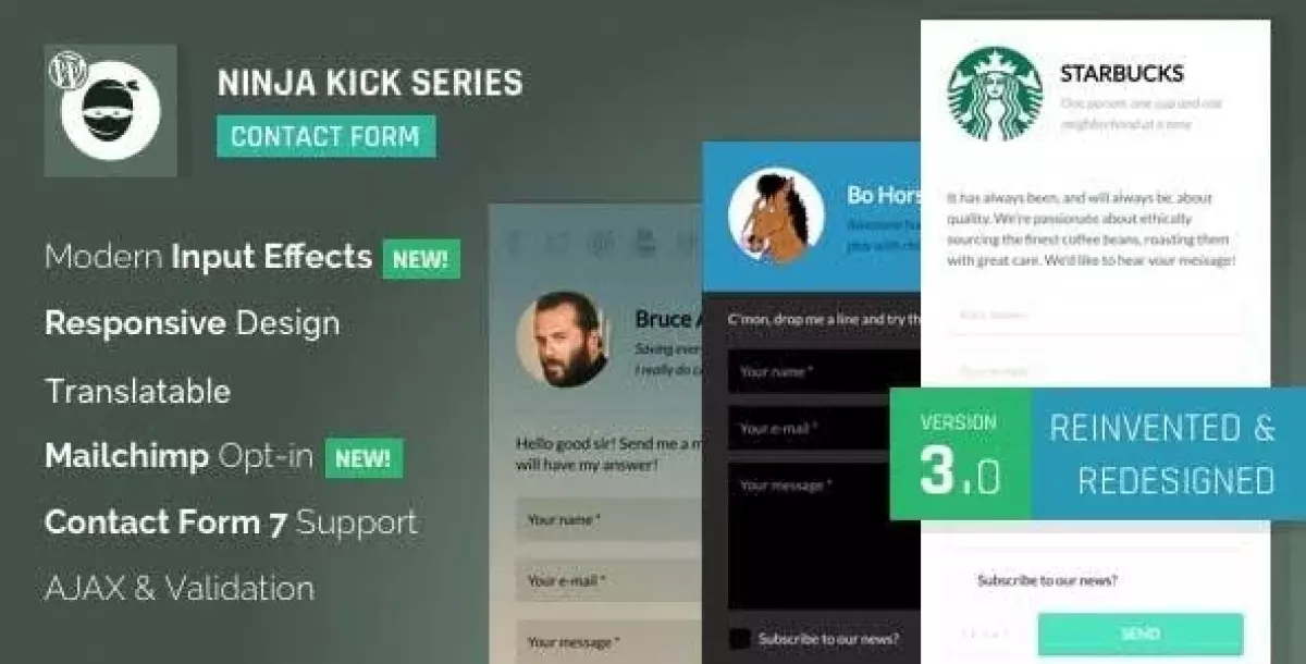 Ninja Kick: Contact Form
