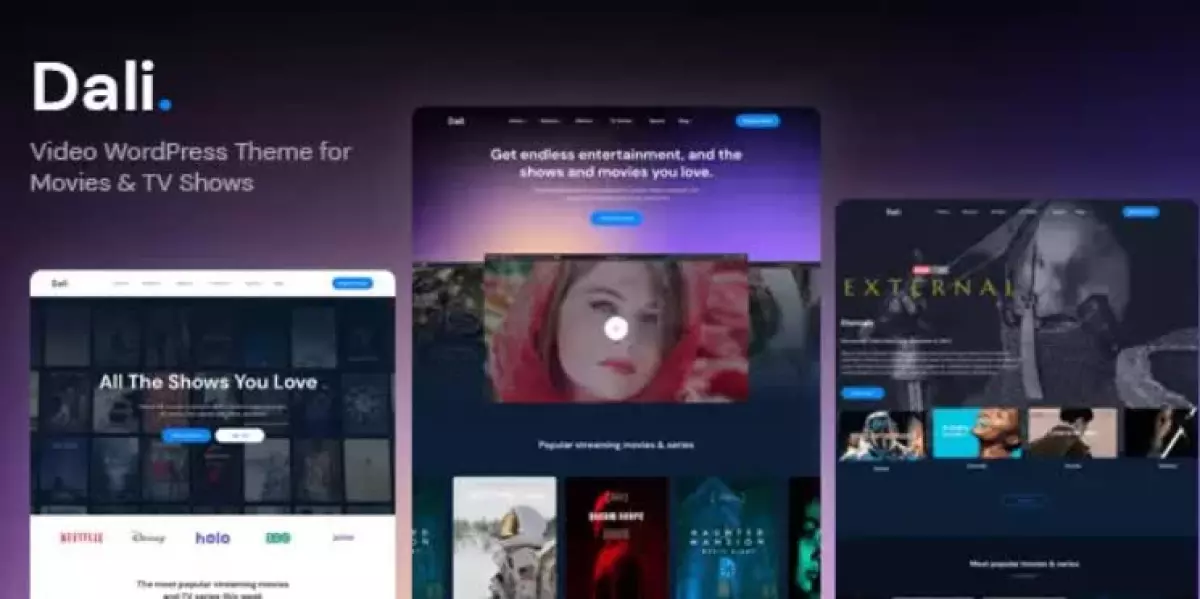 Dali - Movies & TV Shows WordPress Theme