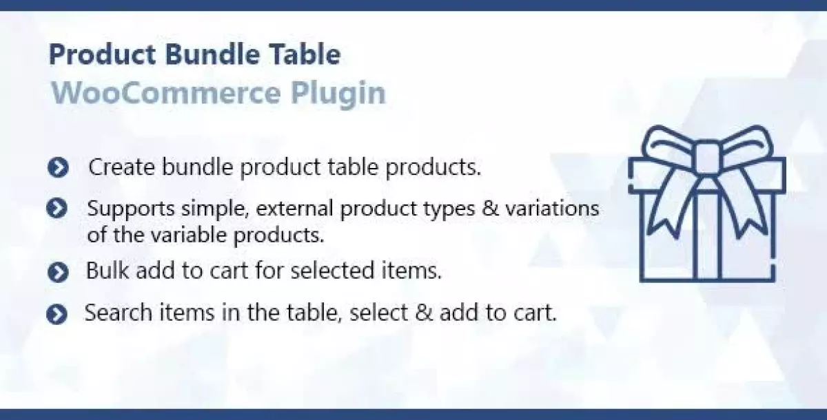 [WISH] WooCommerce Product Bundle Table