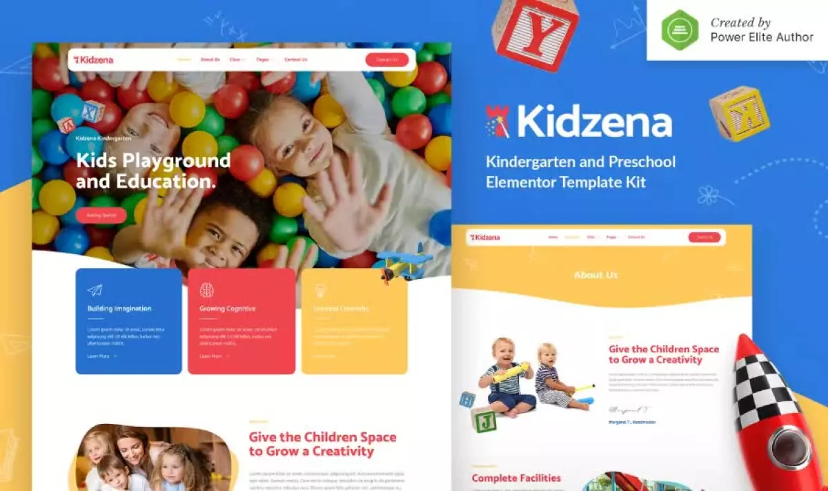 Kidzena – Kindergarten & Preschool Elementor Template