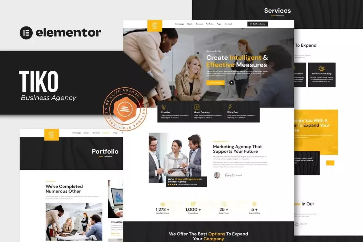 Tiko - Business Agency Elementor Template