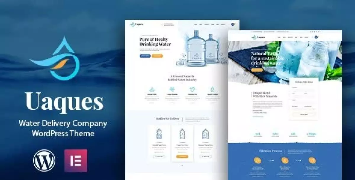 Uaques - Drinking Water Delivery WordPress Theme 2.4