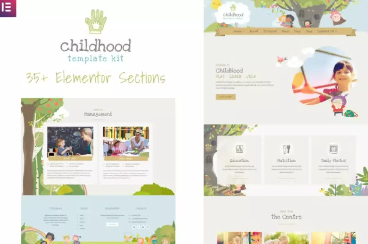 Childhood Kids - Child Care Center Elementor Template