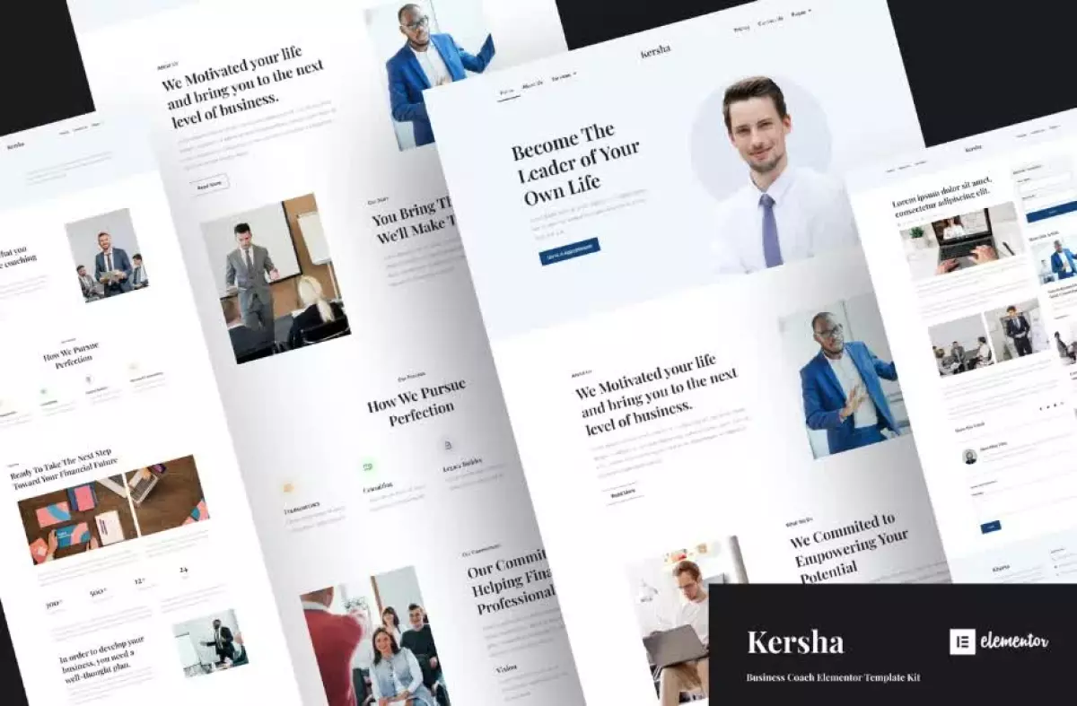 Kersha - Business Coach Elementor Template