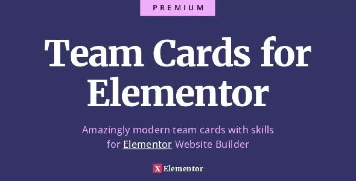 [WISH] Team Cards for Elementor - Ultimate Team and Skills Widget