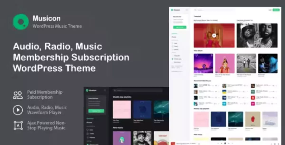 Musicon – WordPress Membership Music Theme