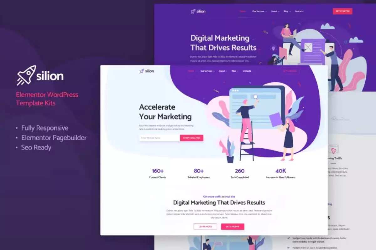 Silion - Digital Marketing Elementor Template