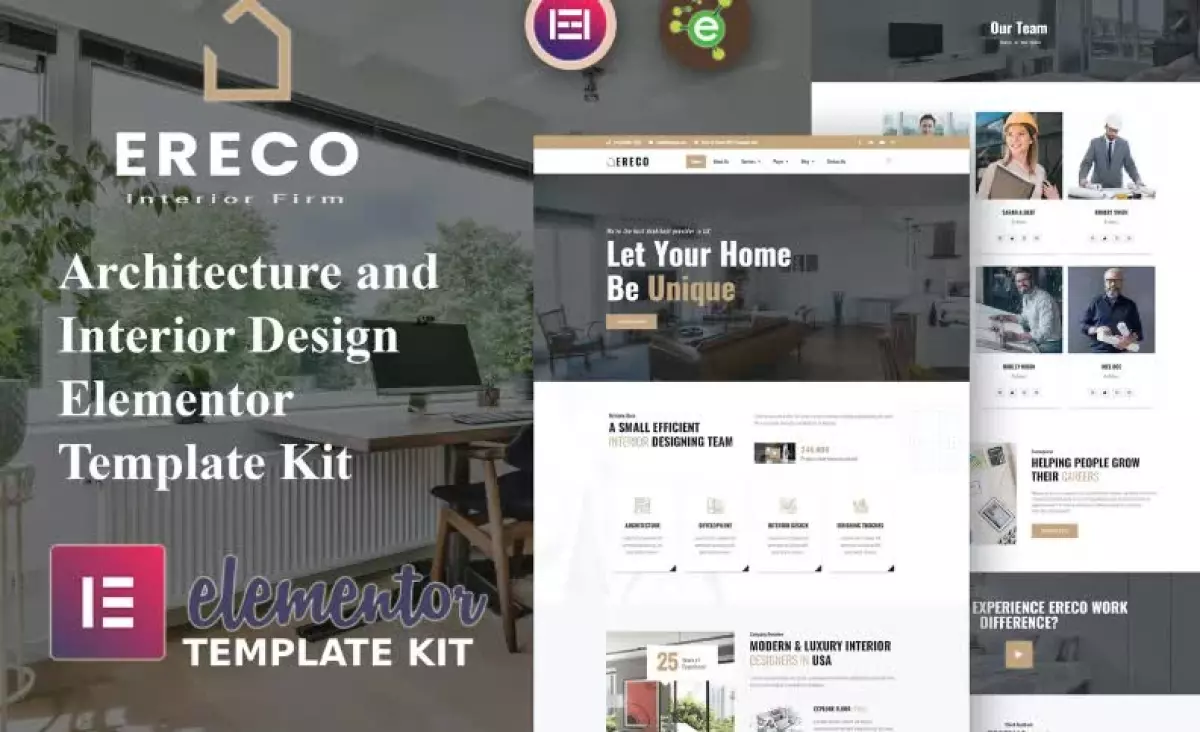 Ereco - Architecture & Interior Design Elementor Template