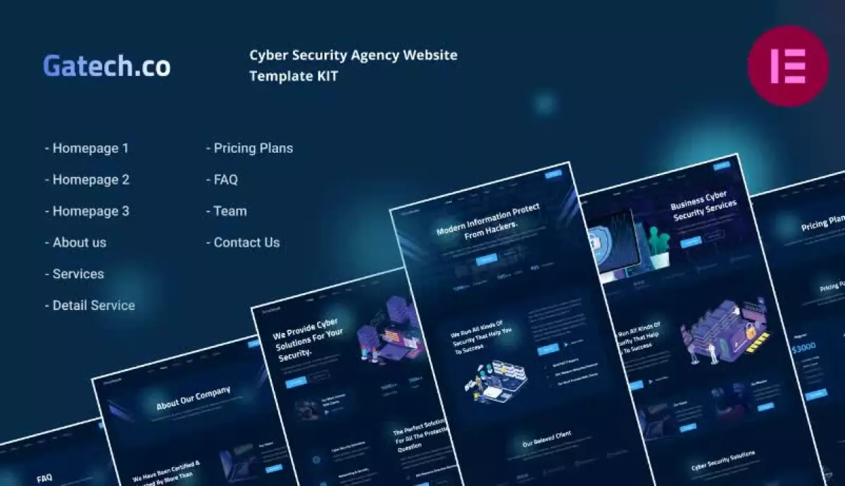 Gatech | Cyber Security & IT Management Elementor Template