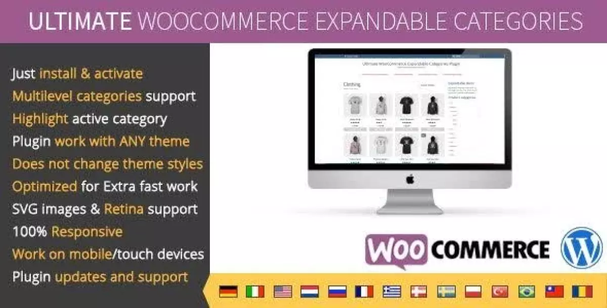 Ultimate WooCommerce Expandable Categories