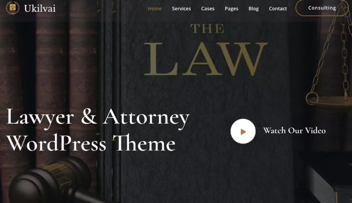 Ukilvai - Lawyer &amp; Attorney WordPress Theme