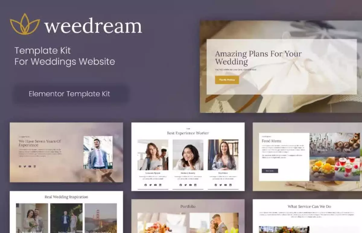 Weedream - Wedding Elementor Template