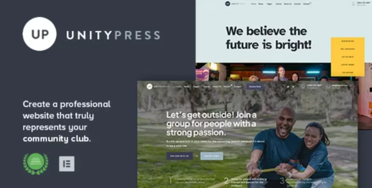 UnityPress - Community Club WordPress Theme