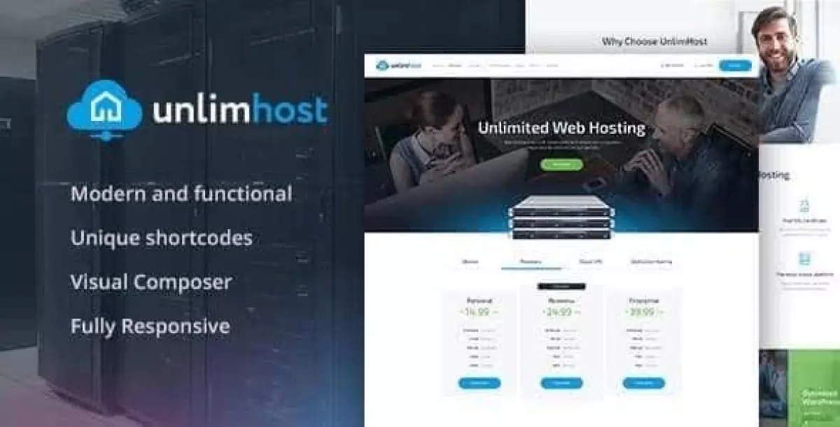 UnlimHost - Web Hosting & Internet Technology WordPress Theme 1.2.3