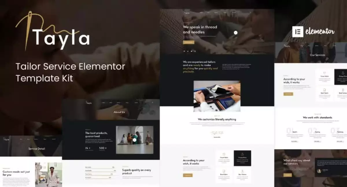 Tayla - Tailor Service Elementor Template