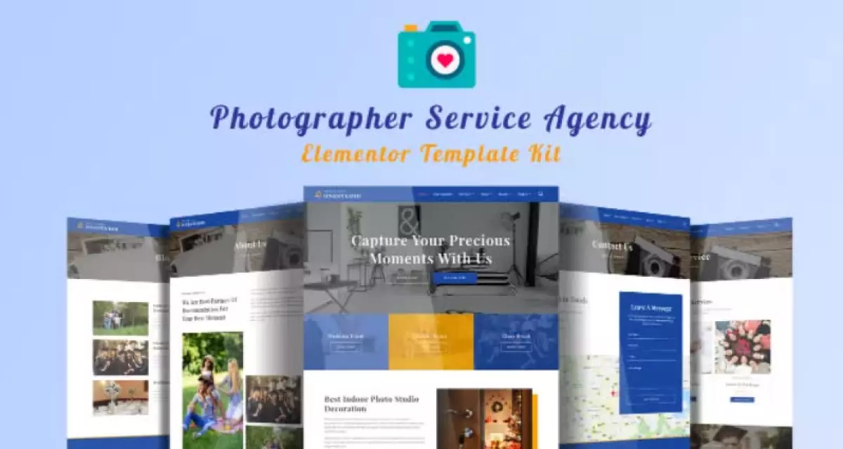 Onestudio - Photographer Agency Service Elementor Template