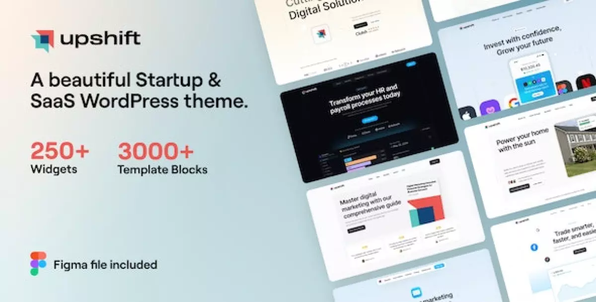 Upshift - Startup &amp; SaaS WordPress Theme