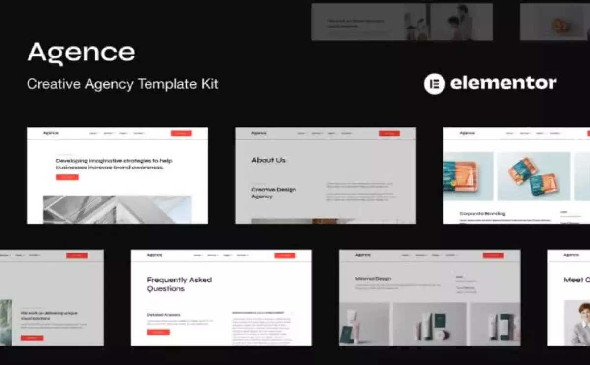 Agence - Creative Agency Elementor Template