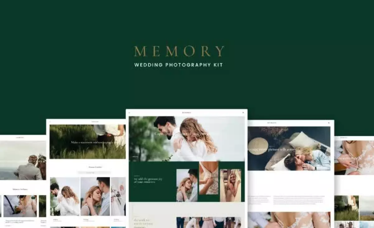 Memory - Wedding Photography Elementor Template