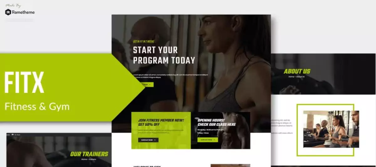 Fitx - Fitness & Gym Elementor Template