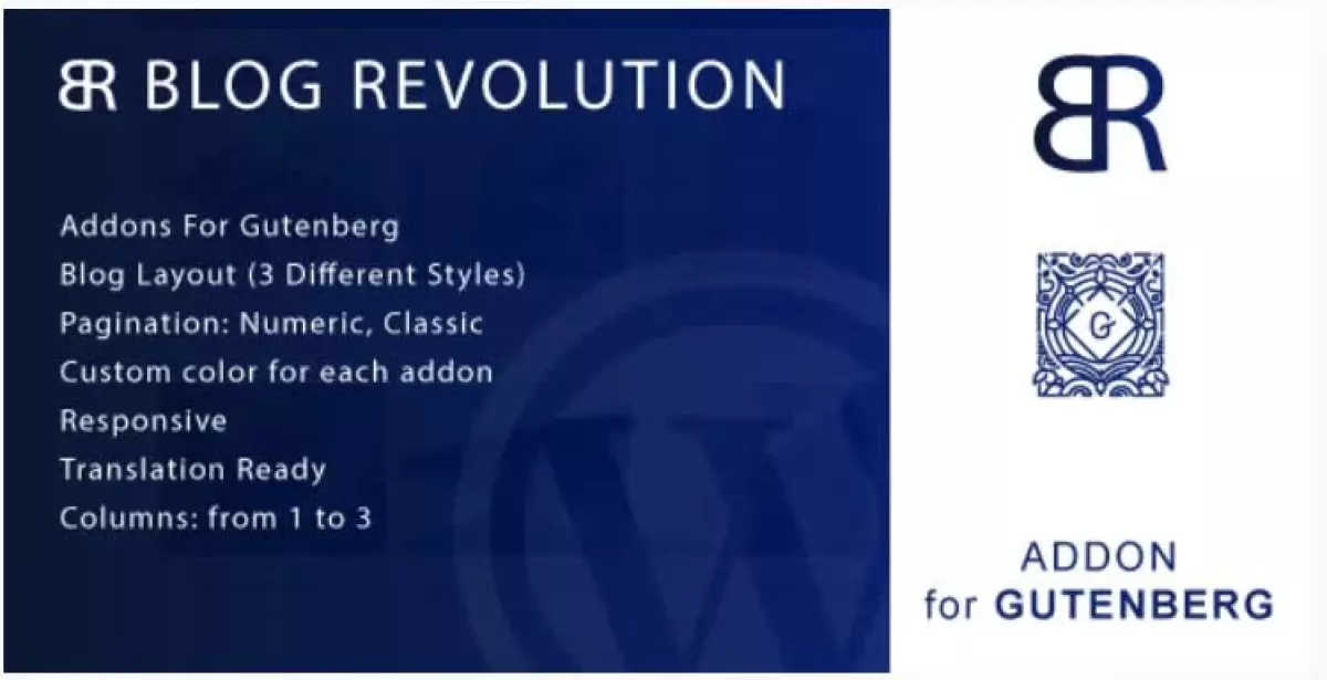 Blog Revolution for Gutenberg WordPress Plugin