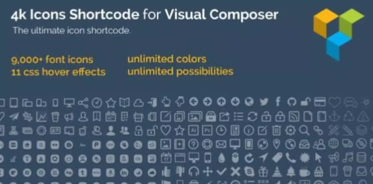 4k Icon Fonts for WPBakery Page Builder