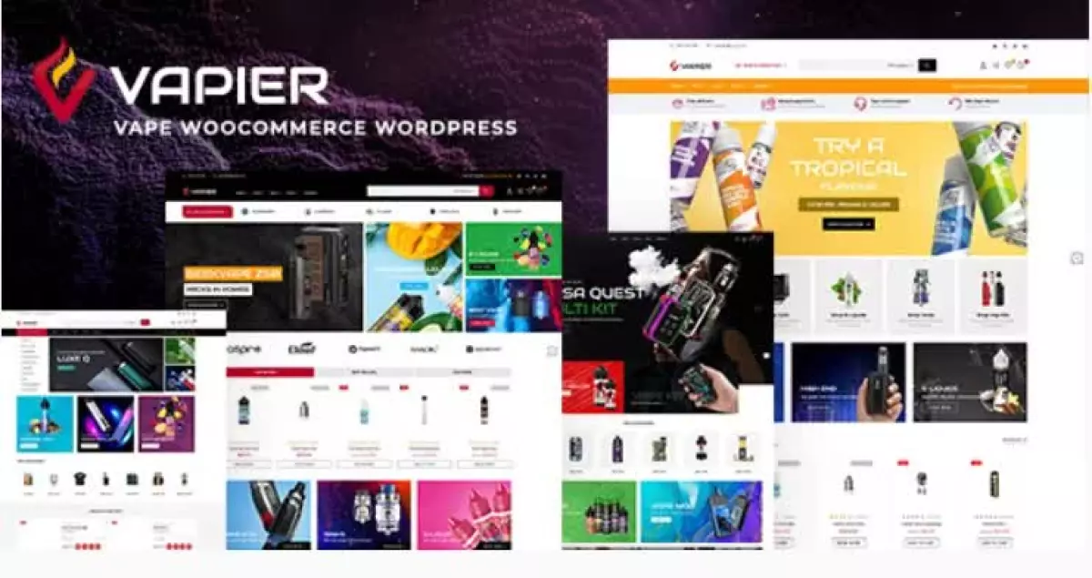 Vapier – Vape Store WooCommerce WordPress Theme 1.0.4