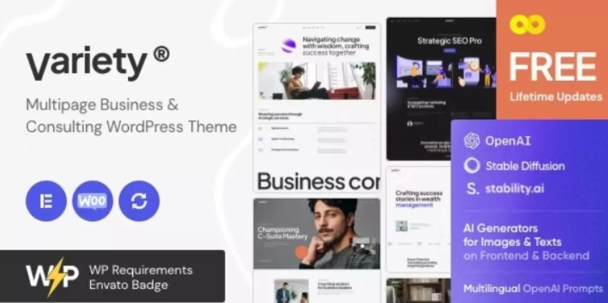 Variety — Multipage Business &amp; Consulting WordPress Theme