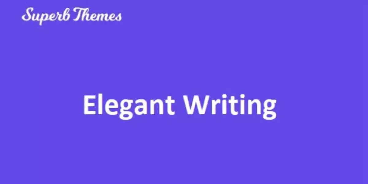 Elegant Writing