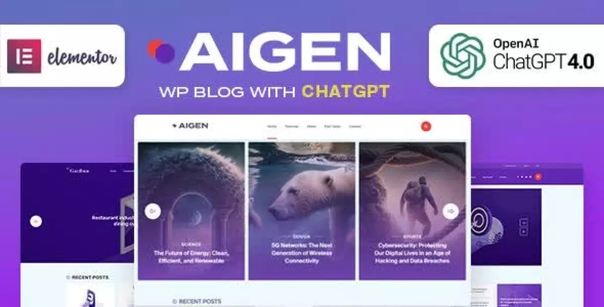 Aigen - AI Inspired WordPress Blog Theme