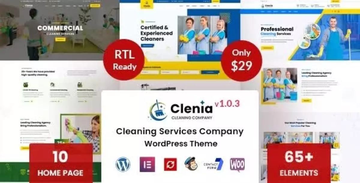 Clenia - Cleaning Services WordPress Theme