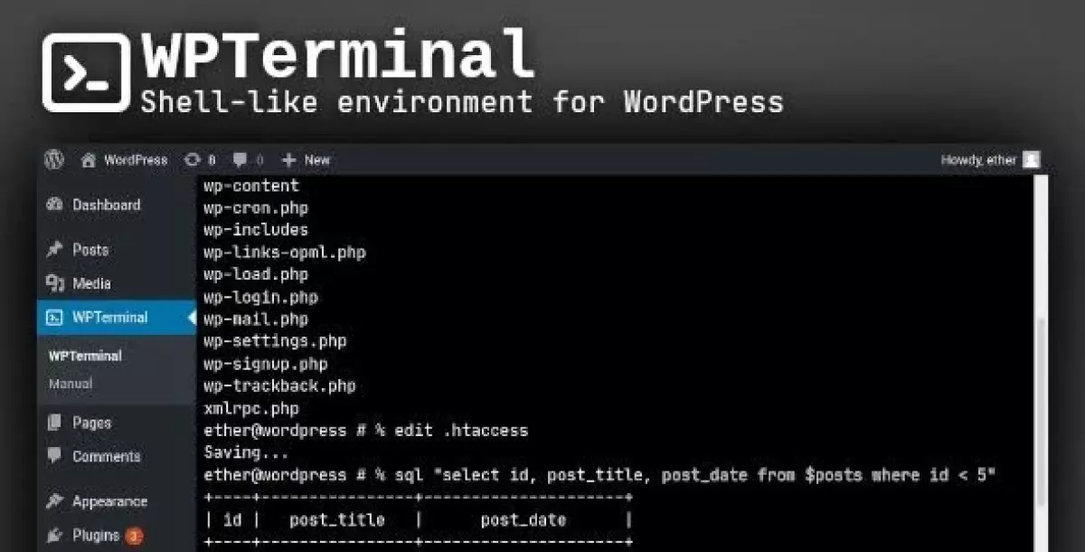 [WISH] WPTerminal - Shell-like environment for