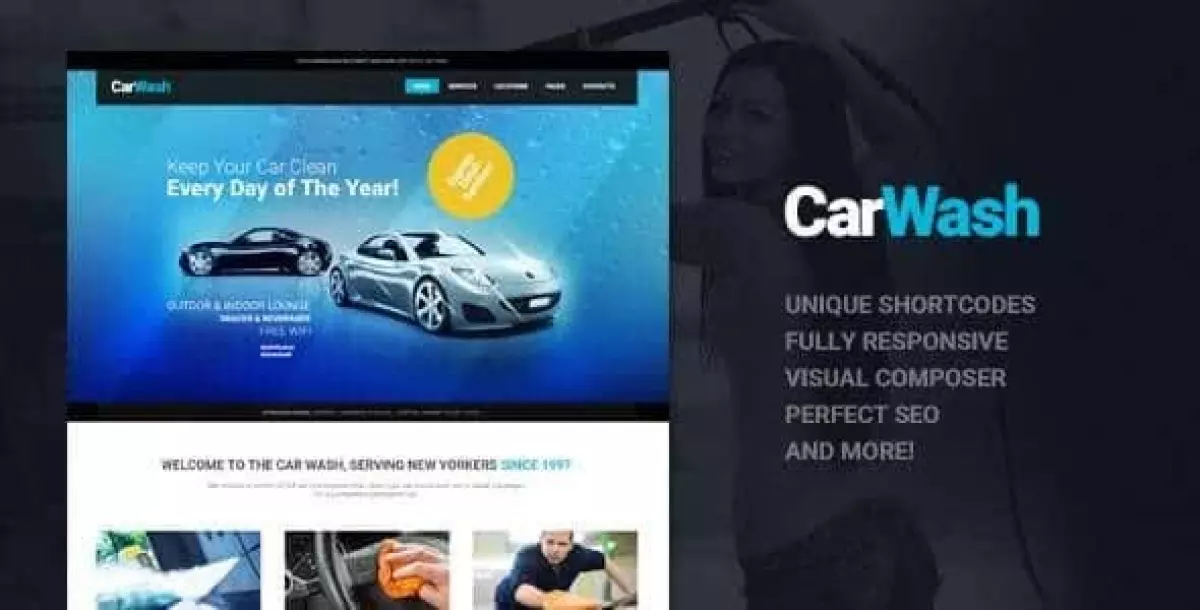 Car Wash, Auto Mechanic & Repair Shop WordPress Theme