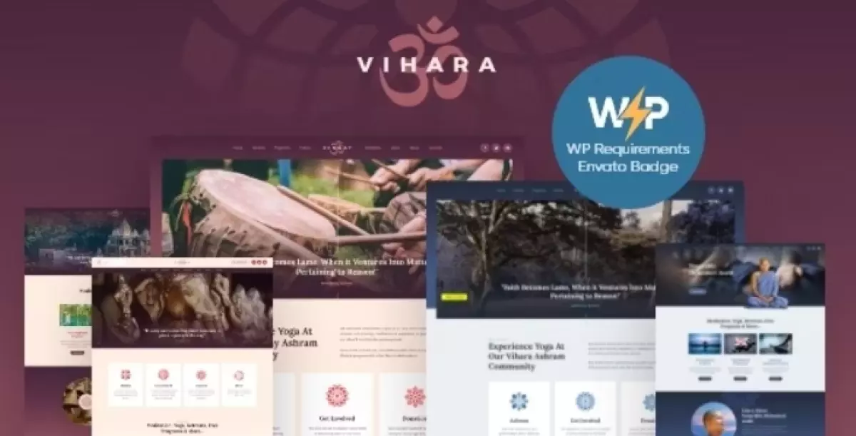 Vihara | Ashram Oriental Buddhist Temple WordPress Theme + RTL