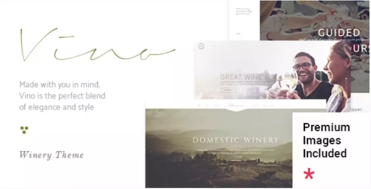 Vino - A Refined Winery, Wine Bar and Vineyard Theme