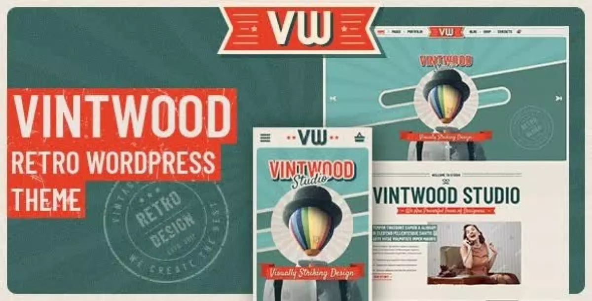 VintWood - a Vintage, Retro WordPress Theme 1.1.2
