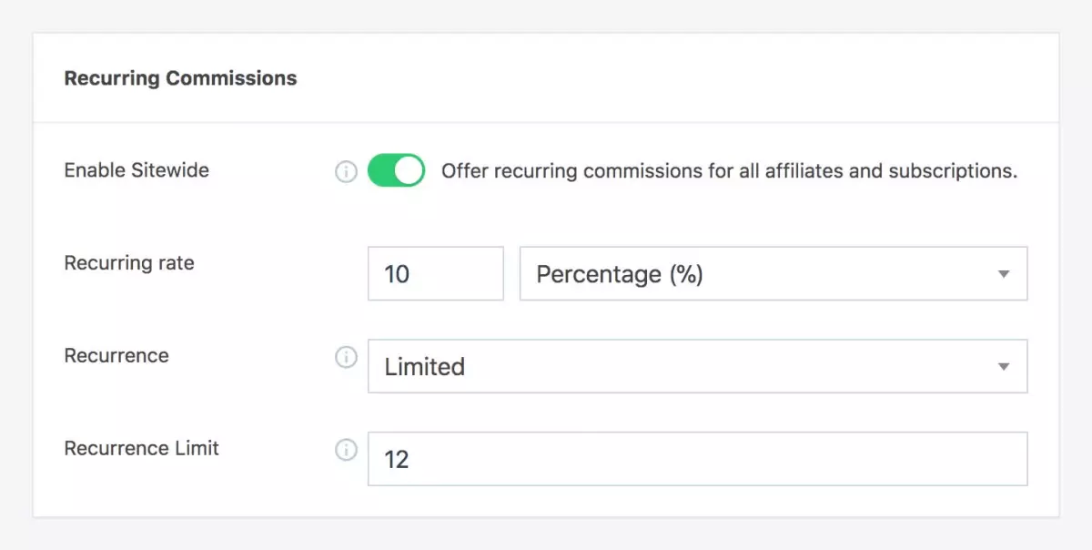 SliceWP - Recurring Commissions Add-On