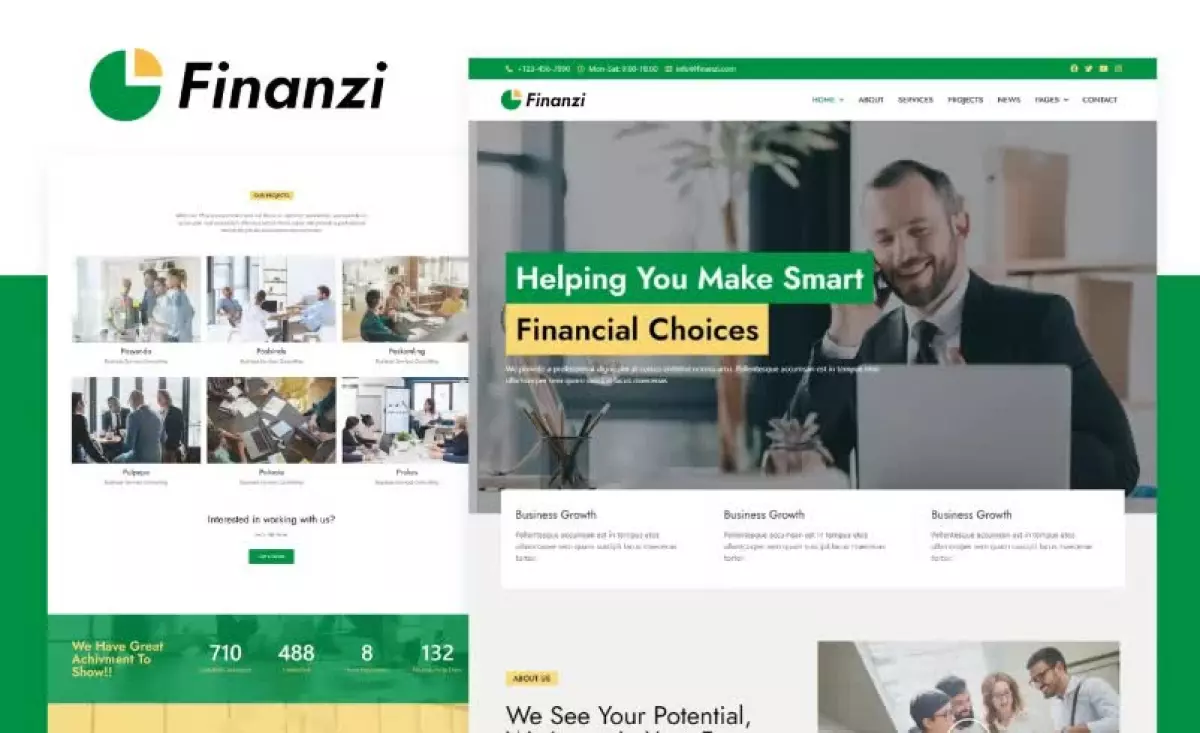 Finanzi - Finance & Business Elementor Template