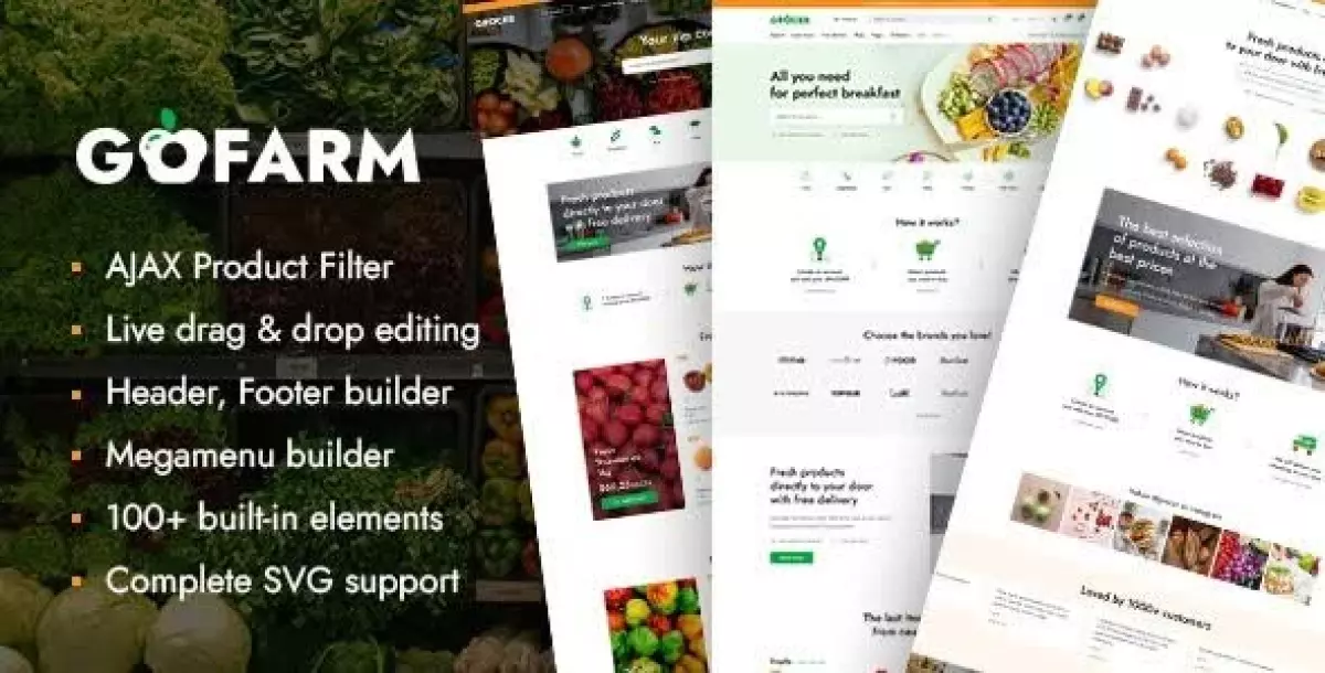 [WISH] Gofarm - Grocery Food WordPress WooCommerce