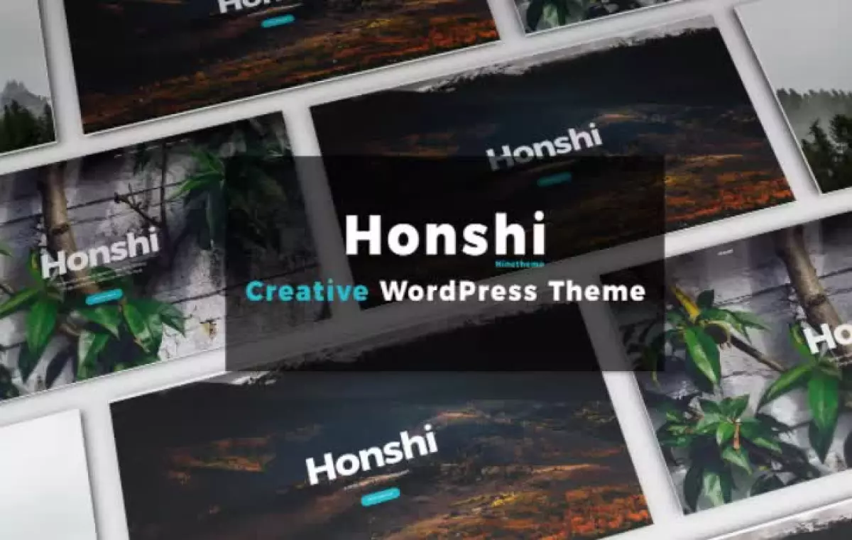 Honshi Pro - Elementor Portfolio Simple WordPress PRO Theme