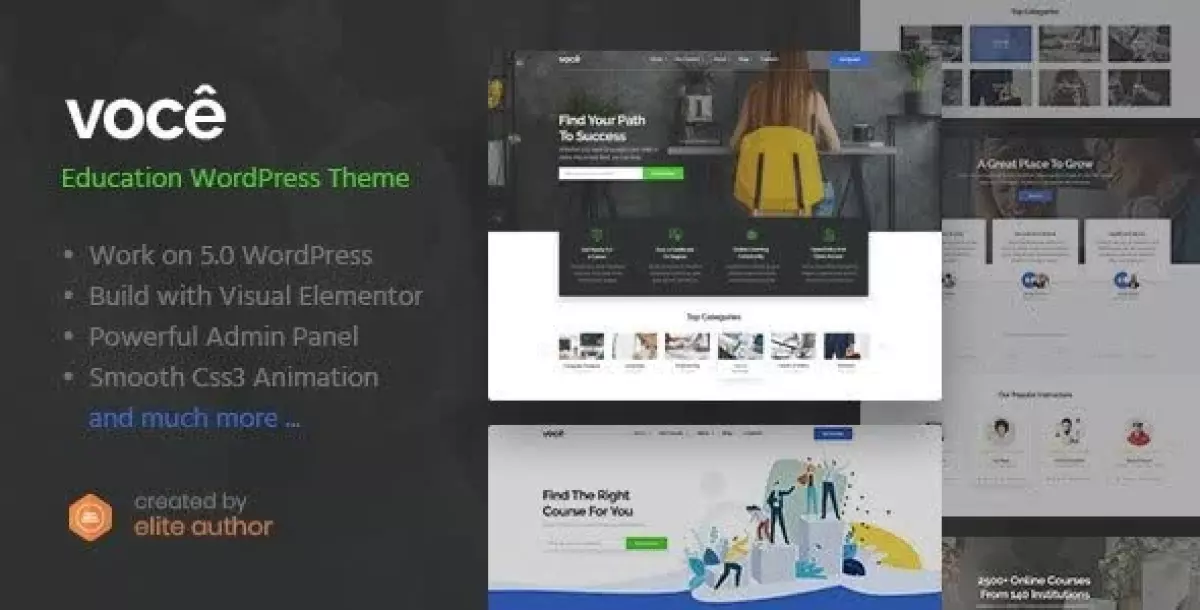 Vocee - Education & LMS WordPress Theme