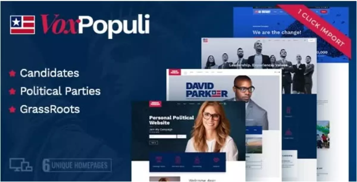 Vox Populi - Political Party & Candidate WordPress Theme