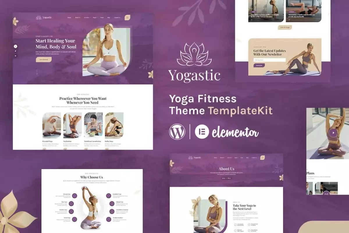 Yogastic | Yoga &amp; Fitness Elementor Template