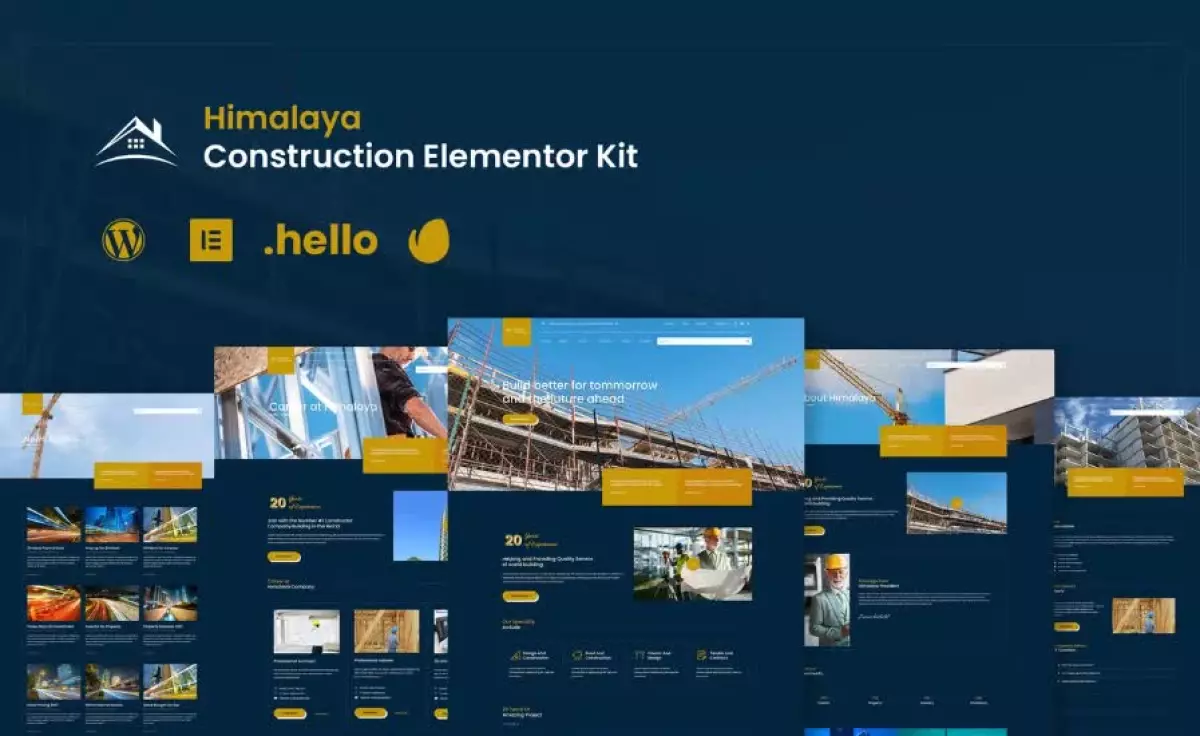 Himalaya - Construction Elementor Template