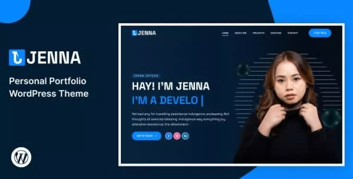 [WISH] Jenna – Personal Portfolio WordPress