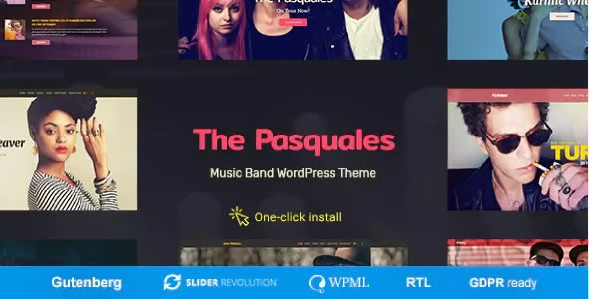 The Pasquales - Music Band, DJ and Artist WP Theme