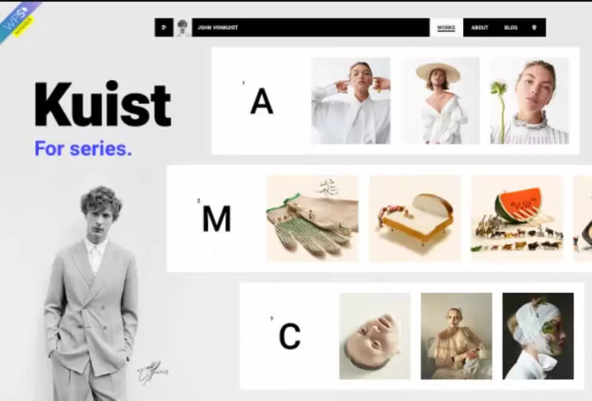 Kuist - Portfolio WordPress Theme for Series