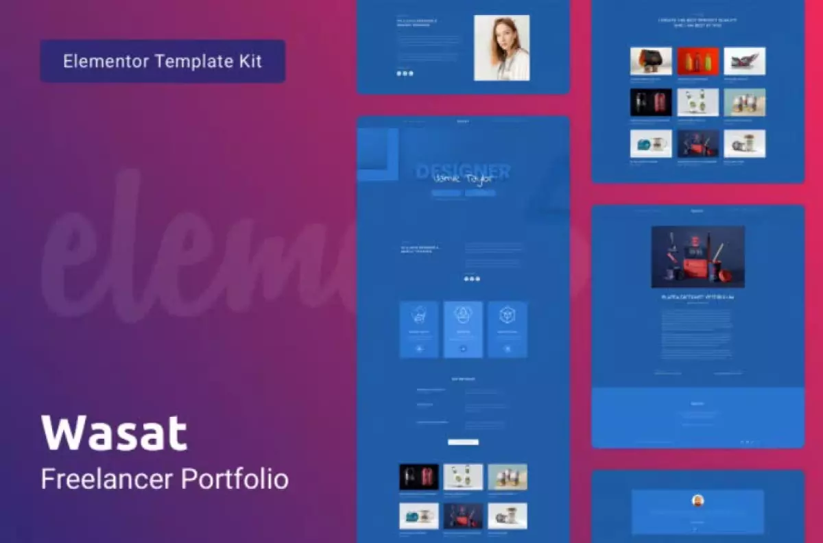 Wasat — Creative Portfolio Elementor Template